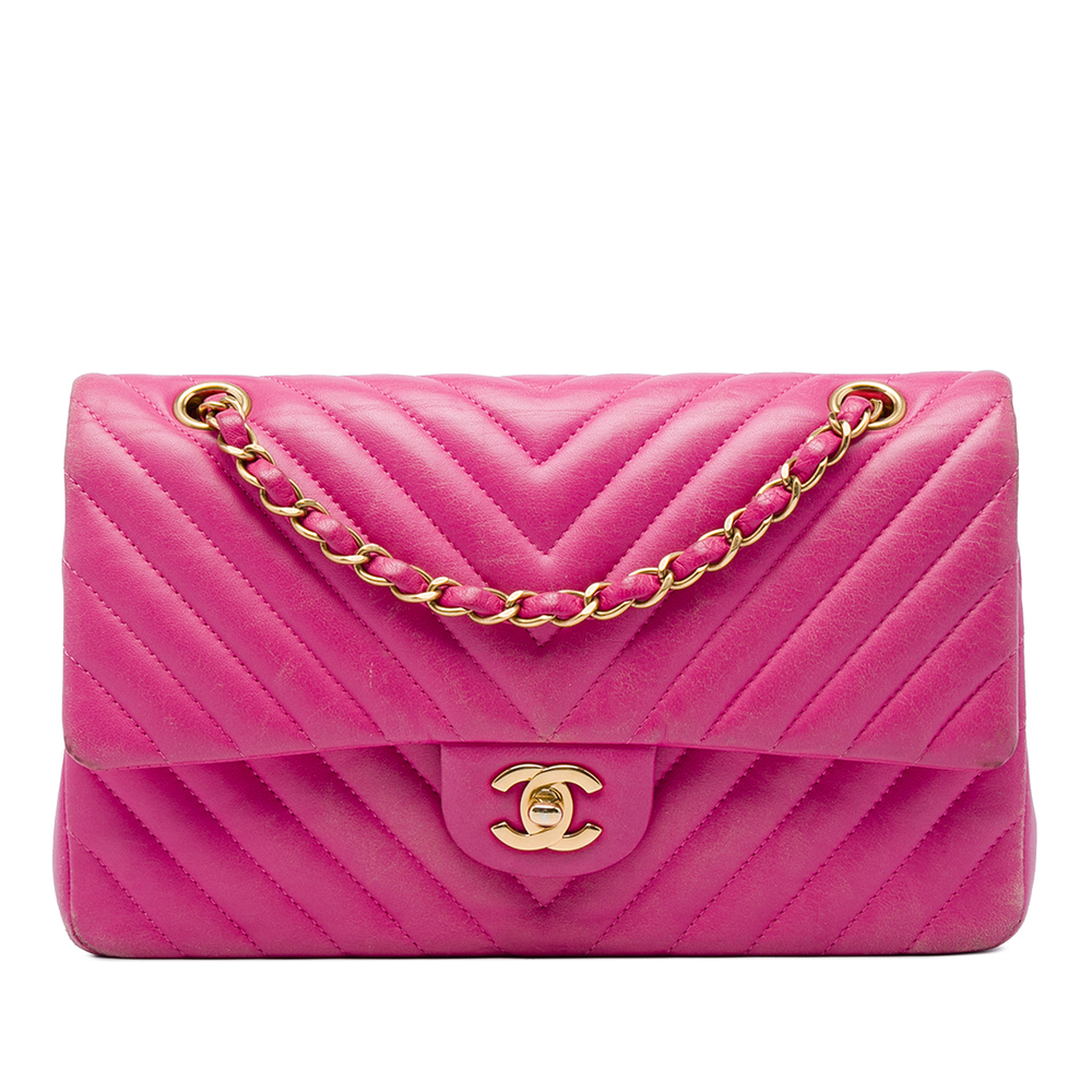 Pre-Loved Chanel Medium Classic Chevron Lambskin Double Flap